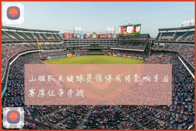 山猫队关键球员伤停或将影响季后赛席位争夺战