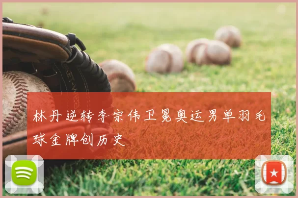 林丹逆转李宗伟卫冕奥运男单羽毛球金牌创历史